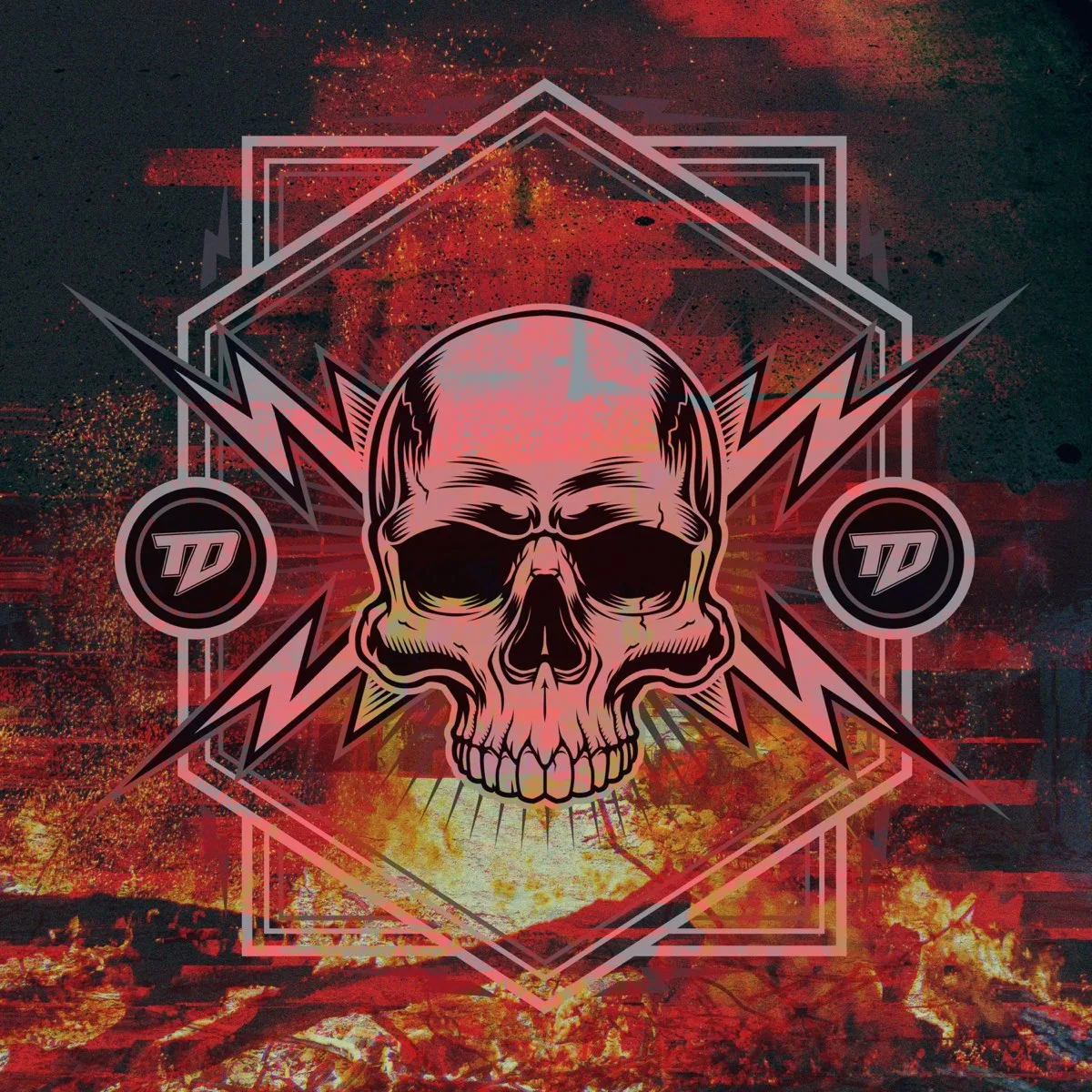 Pochette de l’album Les flammes de l’enfer de Turbo Distortion